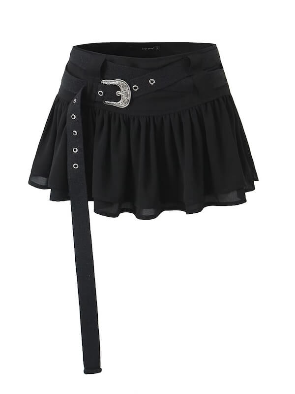 Crossover y2k mini skirt