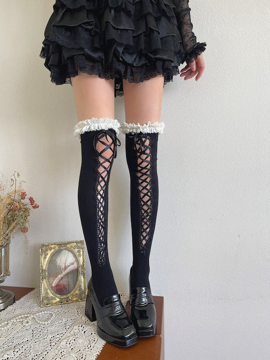 cutiekill-dark-coquette-ribbon-over-knee-stockings-c0511