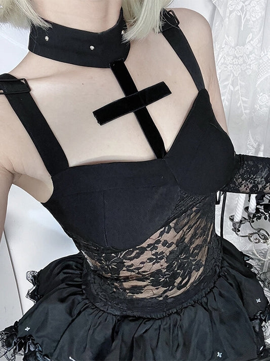 cutiekill-dark-cross-halter-lace-camisole-ah0859 600