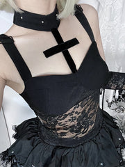 cutiekill-dark-cross-halter-lace-camisole-ah0859