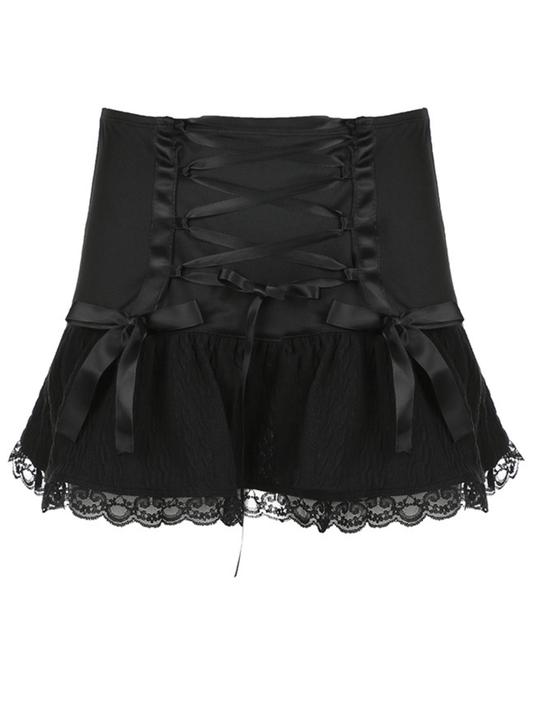 cutiekill-dark-ribbon-lace-skirt-om0282 1875