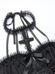 cutiekill-darkness-princess-halter-cross-lace-dress-ah0090