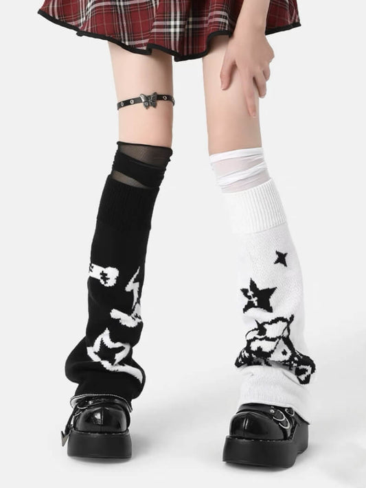    cutiekill-devil-star-y2k-leg-warmers-c0356 787