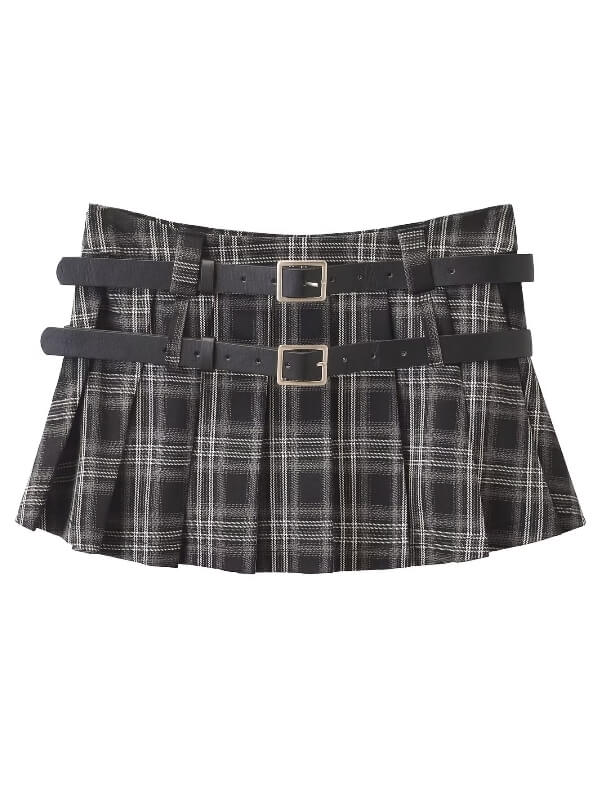 cutiekill-double-belt-academia-plaid-mini-skirt-om0395