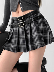 cutiekill-double-belt-academia-plaid-mini-skirt-om0395