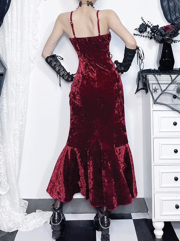 cutiekill-elegant-gem-red-flounced-dress-ah0765