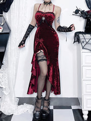 cutiekill-elegant-gem-red-flounced-dress-ah0765