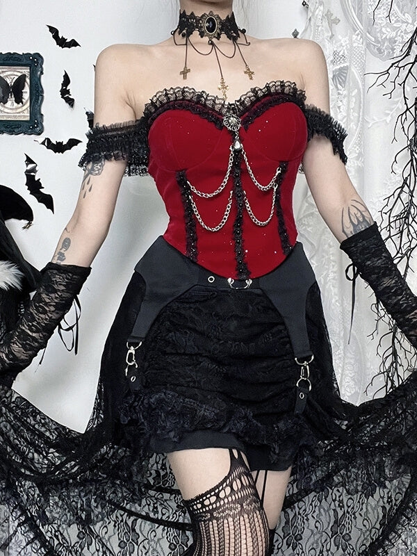 cutiekill-elegant-red-goth-shimmering-camisole-ah0800