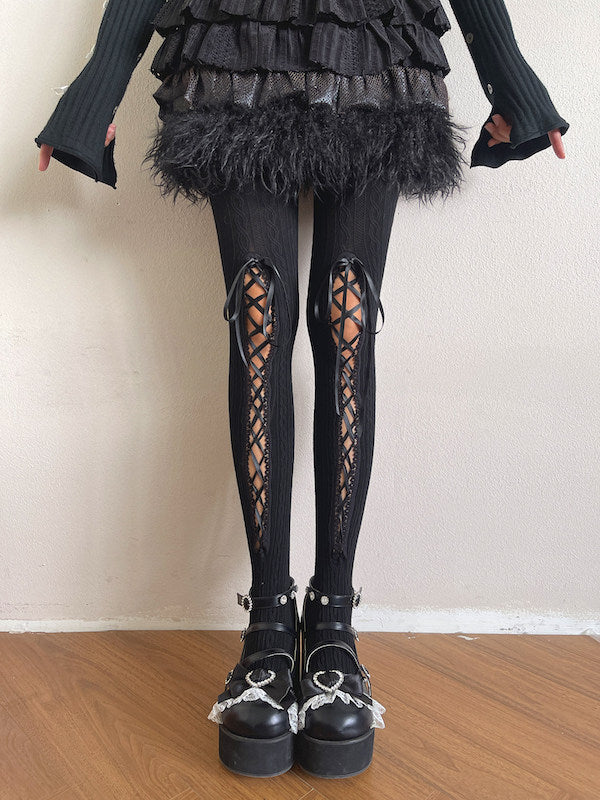 cutiekill-elodie-lace-up-soft-knit-tights-c0567