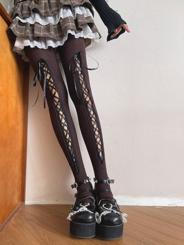 cutiekill-elodie-lace-up-soft-knit-tights-c0567