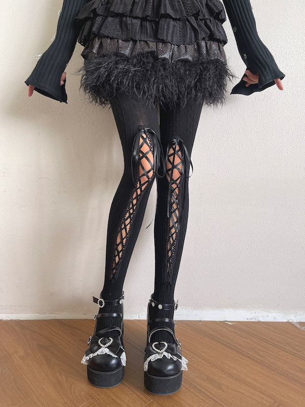 cutiekill-elodie-lace-up-soft-knit-tights-c0567