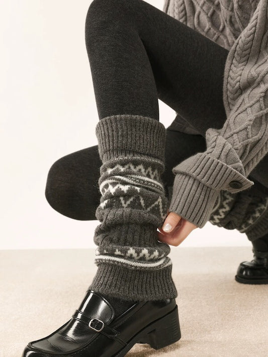 cutiekill-fair-isle-wavy-grain-warm-leg-warmers-c0526