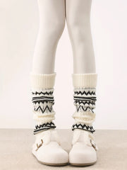 cutiekill-fair-isle-wavy-grain-warm-leg-warmers-c0526