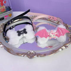 cutiekill-fluffy-dog-bone-y2k-choker-ah0652