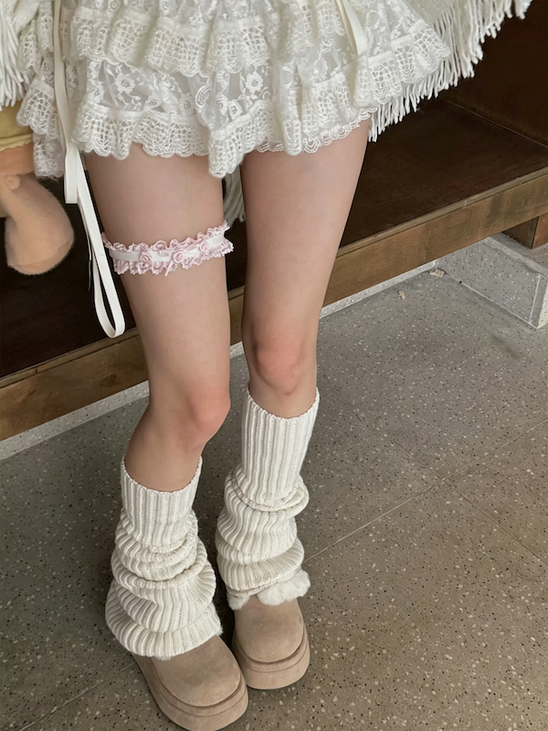 cutiekill-girly-bow-rose-lace-garter-c0534