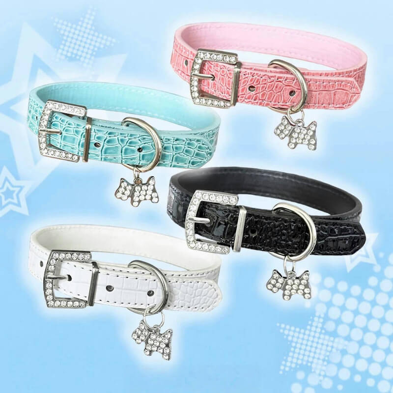 cutiekill-glitter-puppy-pendant-choker-ah0793