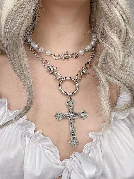 cutiekill-goth-angel-pearl-necklace-set-ah0420