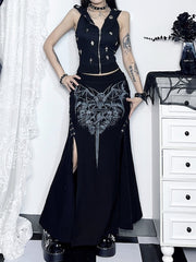 cutiekill-goth-bat-slit-skirt-ah0665