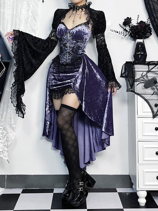 cutiekill-goth-purple-trailing-dress-ah0542 750