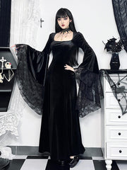 cutiekill-goth-queen-spiderweb-sleeves-dress-ah0577
