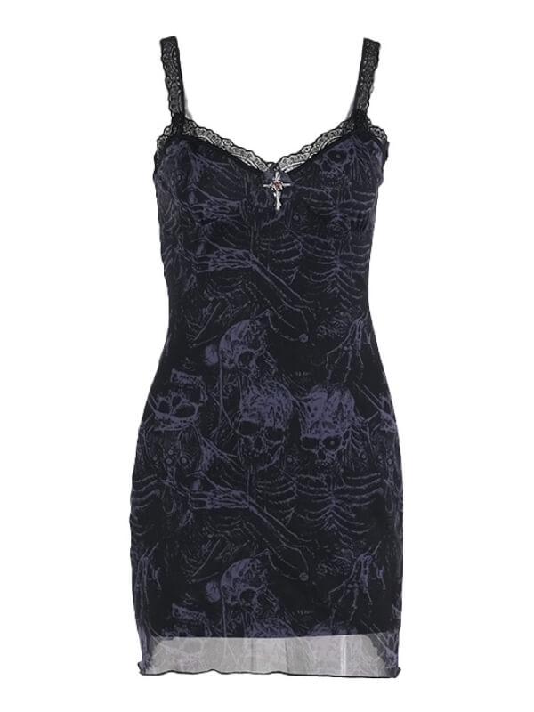 cutiekill-goth-skull-cami-dress-ah0669