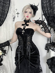 cutiekill-gothic-angelic-cross-ribbon-lace-halter-corset-ah0878