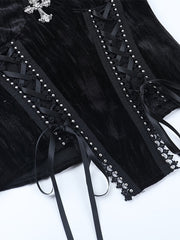 cutiekill-gothic-angelic-cross-ribbon-lace-halter-corset-ah0878