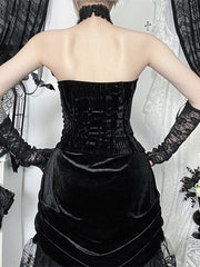 cutiekill-gothic-angelic-cross-ribbon-lace-halter-corset-ah0878
