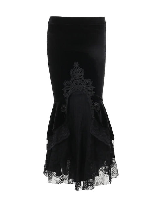 cutiekill-gothic-beauty-fishtail-skirt-ah0587