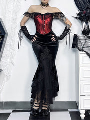 cutiekill-gothic-beauty-fishtail-skirt-ah0587