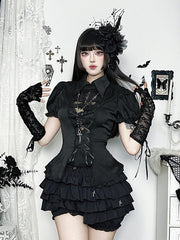 cutiekill-gothic-cross-cut-out-lace-up-blouse-ah0866