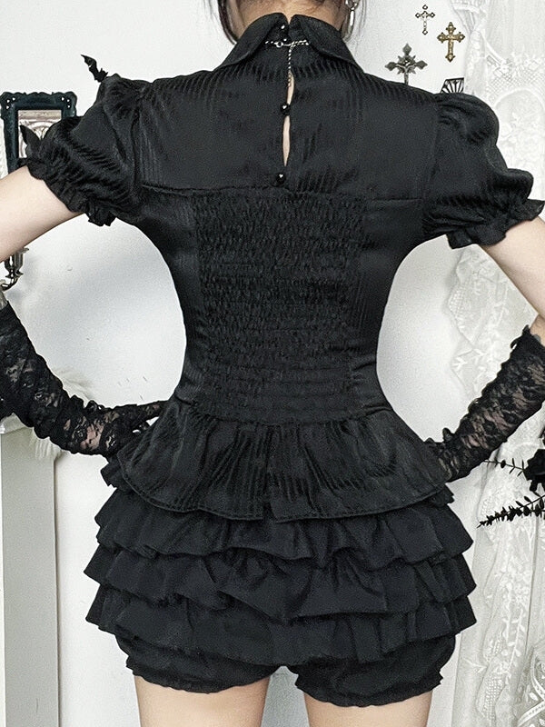 cutiekill-gothic-cross-cut-out-lace-up-blouse-ah0866