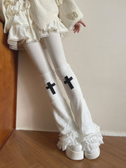 cutiekill-gothic-cross-lace-layered-flared-leg-warmers-c0517