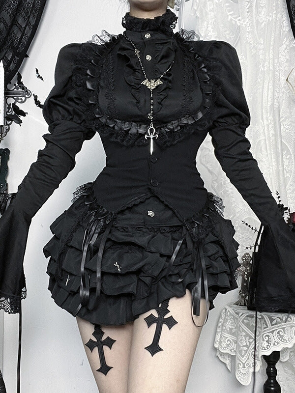 cutiekill-gothic-lolita-flare-sleeve-blouse-layered-with-lace-trim-corset-vest-ah0901-ah0902