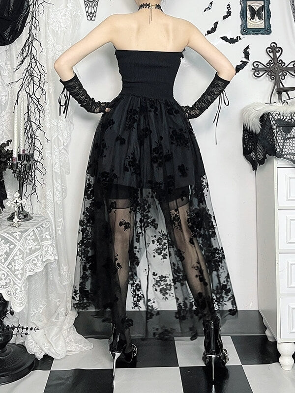cutiekill-gothic-lolita-floral-mesh-tube-dress-ah0830