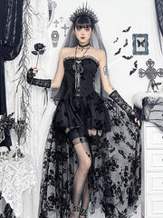 cutiekill-gothic-lolita-floral-mesh-tube-dress-ah0830