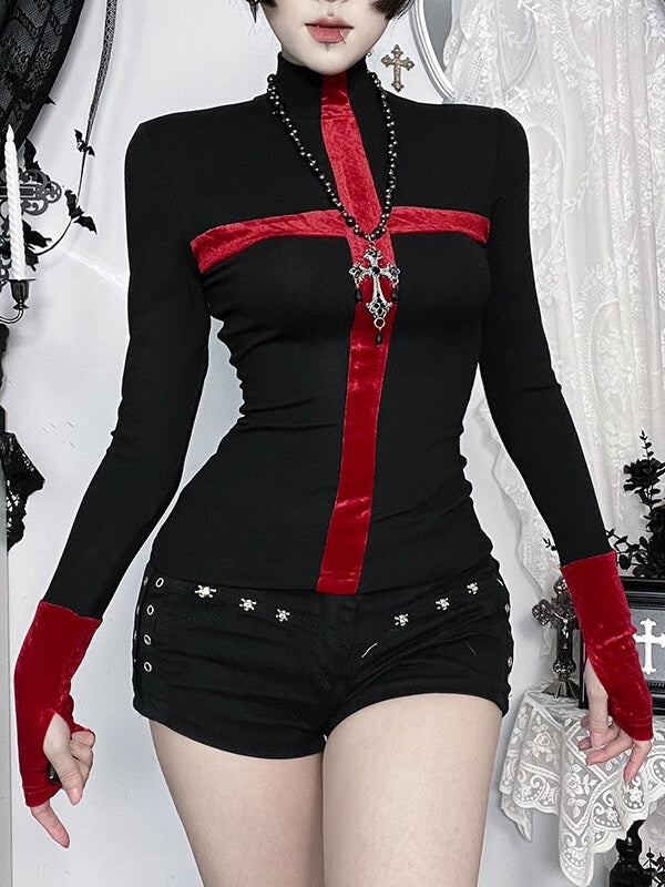 cutiekill-gothic-night-red-cross-top-ah0912