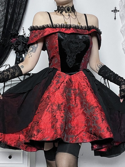 Goth aesthetic gored dress – Cutiekill