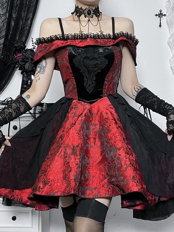 cutiekill-gothic-night-rose-dress-ah0568cutiekill-gothic-night-rose-dress-ah0568