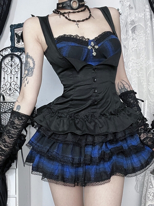 cutiekill-gothic-plaid-corset-tank-top-ah0862