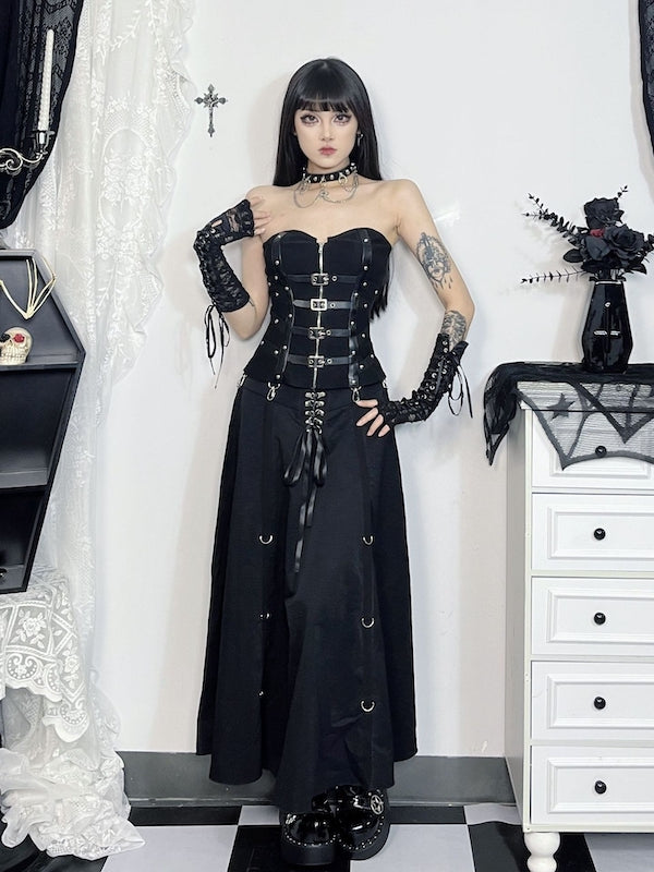 cutiekill-gothic-ribbon-baggy-skirt-ah0670-2