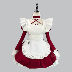 Gothic ruffle maid dress
