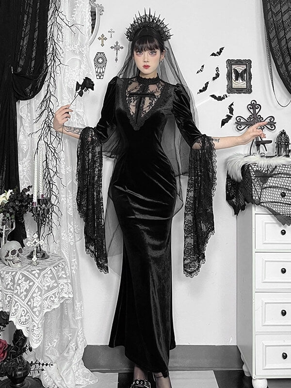 cutiekill-gothic-see-through-cross-witchy-dress-ah0771