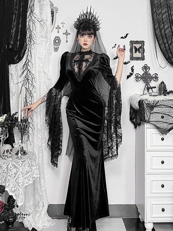 cutiekill-gothic-see-through-cross-witchy-dress-ah0771