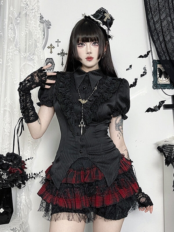 cutiekill-gothic-spiderweb-lace-red-cake-skort-ah0836