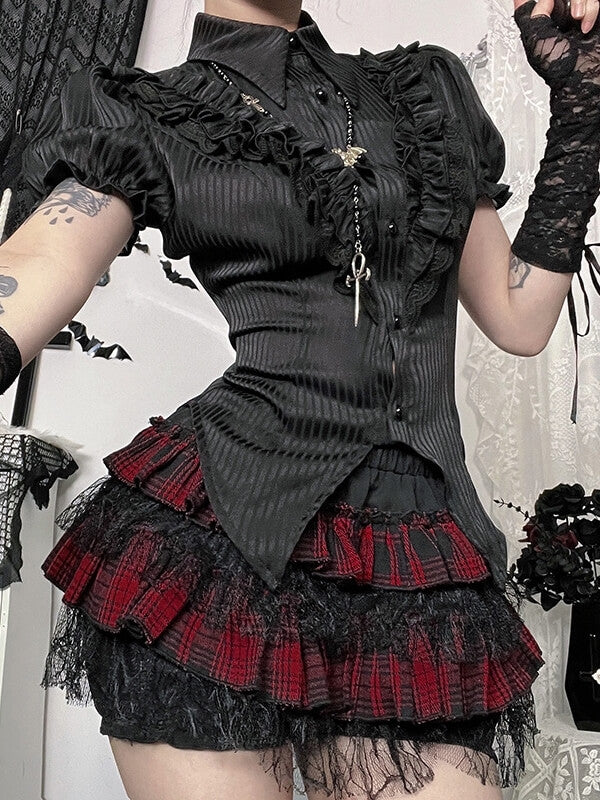 cutiekill-gothic-spiderweb-lace-red-cake-skort-ah0836