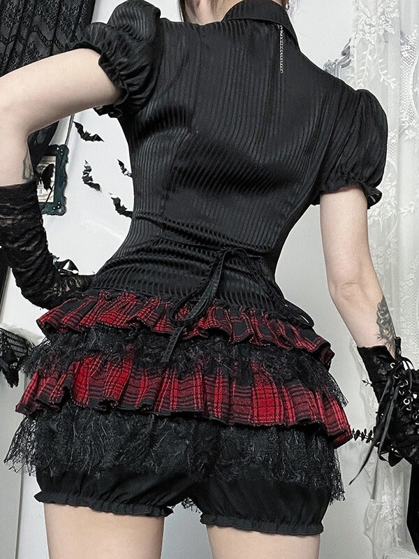 cutiekill-gothic-spiderweb-lace-red-cake-skort-ah0836