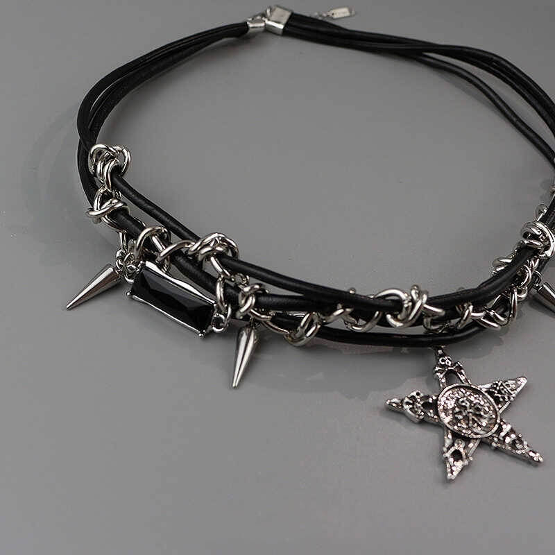 cutiekill-gothic-star-skull-alt-choker-ah0637