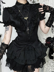 cutiekill-gothic-y2k-ruffled-blouse-ah0835