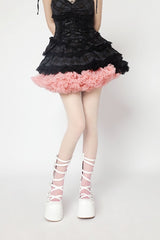 Gradient fishnet tights